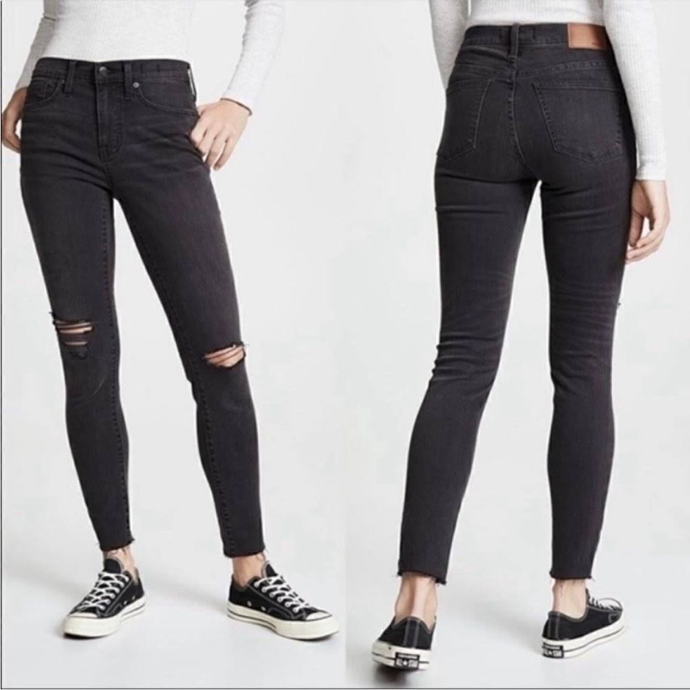 Madewell 9” high rise skinny jeans n